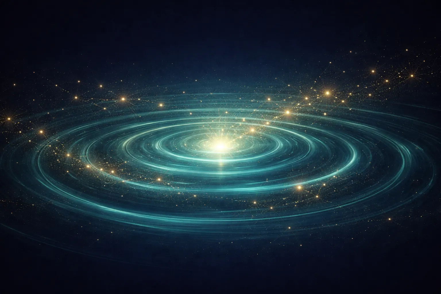 Konzentrische Ringe als Visualisierung morphischer Felder